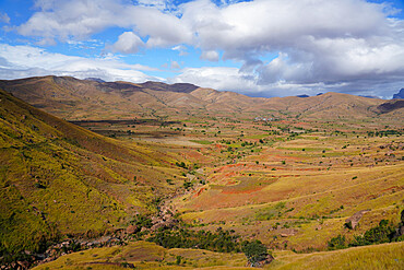 Landscape on the RN7 close to Ambalavao, Fianarantsoa province, Ihorombe Region, Southern Madagascar, Africa