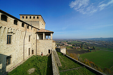 Torrechiara Castle, Langhirano, Parma, Emilia-Romagna, Italy, Europe