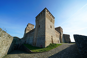 Torrechiara Castle, Langhirano, Parma, Emilia-Romagna, Italy, Europe