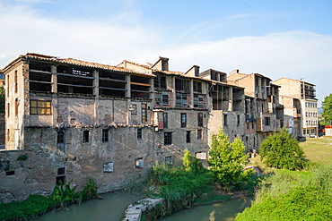 The tannery district, Vic, Barcelona province, Catalonia, Spain, Europe