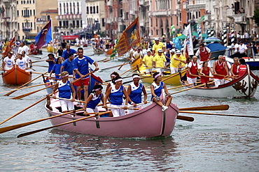 Regata Storica di Venezia, the most important traditional event in Venice, UNESCO World Heritage Site, Veneto, Italy, Europe