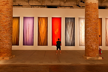 Giulia Piscitelli's work at Corderie dell'Arsenale, Venice Biennale, Venice, Veneto, Italy, Europe