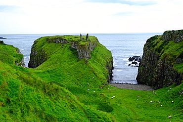 Dunseverick Castle, Causeway Road, County Antrim, Ulster, Northern Ireland, United Kingdom, Europe