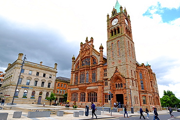 The Guildhall in Derry, County Londonderry, Ulster, Northern Ireland, United Kingdom, Europe