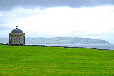 Mussenden Temple, a small circular building located on cliffs near Castlerock in County Londonderry, Ulster, Northern Ireland, United Kingdom, Europe