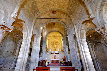 The Duomo di San Leone, the Romanesque cathedral of San Leo, Rimini province, Emilia Romagna, Italy, Europe