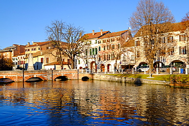 Riviera Garibaldi, Sile River, Treviso, Veneto, Italy, Europe