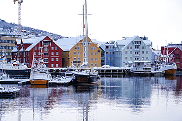 Tromso Harbour, Tromso, Troms County, Norway, Scandinavia, Europe