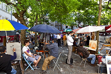 Place du Tertre, Montmartre, Paris, France, Europe