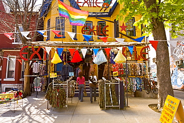 Kensington Market, a designated National Historic Site of Canada, Toronto, Ontario, Canada, North America