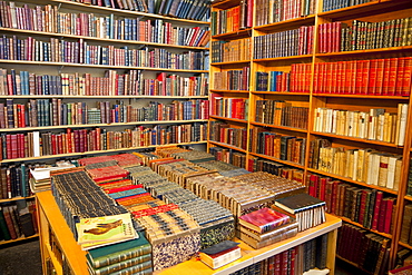 Books for sale, Les Puces de Saint-Ouen Flea Market, Porte de Clignancourt, Paris, France, Europe