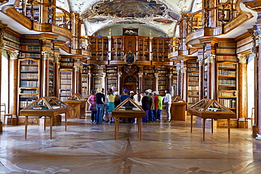 The Rococo style Abbey Library, containing the oldest library collection in the country, St. Gallen, Switzerland, Europe