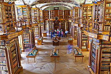 The Rococo style Abbey Library, containing the oldest library collection in the country, St. Gallen, Switzerland, Europe