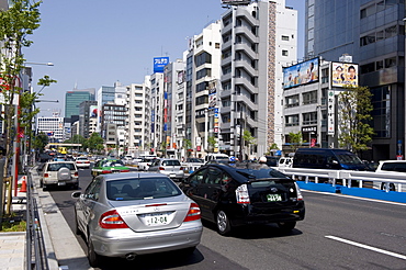 View of Aoyama-dori Street in the Omotesando neighborhood of the Minato ward, Tokyo, Japan, Asia