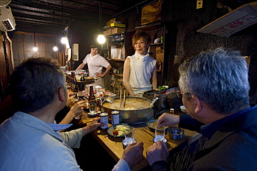 1940s era Omoide Yokocho (Memory Lane) restaurant alley district in Shinjuku, Tokyo, Japan, Asia