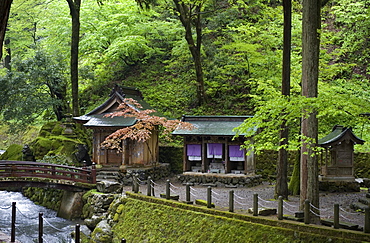 Auxillary shrine at Eiheiji Temple, headquarters of Soto sect of Zen Buddhism, Fukui, Japan