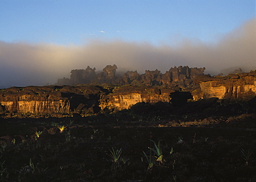 Rock shapes in a labyrinth, Mount Roraima summit, Brazilian sector, Roraima State, Brazil, South America