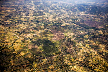 Aerial landscape, Kenya, East Africa, Africa 