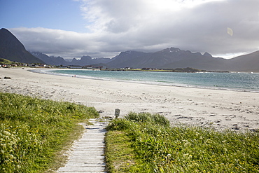 Ramberg beach, Loften Islands, Norway, Scandinavia, Europe