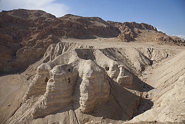 Caves of Qumran in the Judean Desert, near the Dead Sea, Israel, Middle East