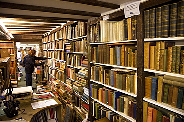 Bookshop in Hay-on-Wye, Powys, Wales, United Kingdom, Europe