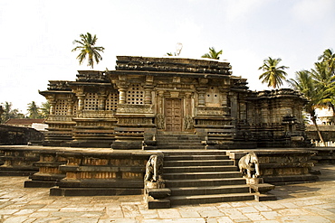 The Chennakeshava Temple built in 1117 AD by the Hoysalas at Belur, Karnataka, India, Asia