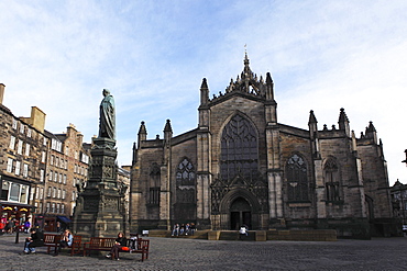 St. Giles' Cathedral, the High Kirk of Scotland, on the Royal Mile in Edinburgh, Scotland, United Kingdom, Europe