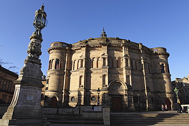 The McEwan Hall, designed by Sir Robert Rowand Anderson as Edinburgh University's graduation hall in Edinburgh, Scotland, United Kingdom, Europe