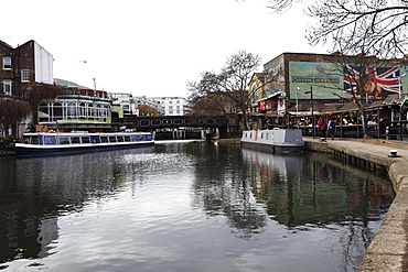 Camden Lock, home of Camden Lock Village, the popular Sunday attraction in London, England, United Kingdom, Europe