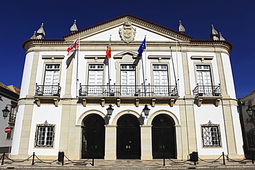 The City Hall (Camara Municipal) in the Old Town of Faro, Algarve, Portugal, Europe