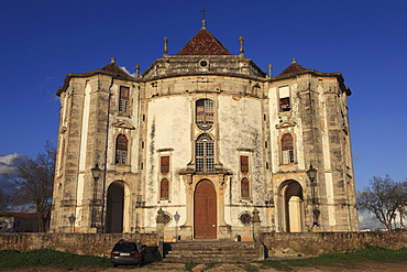 The baroque era Senhor Jesus da Pedra Sanctuary Church, dating from 1747, Obidos, Estremadura, Portugal, Europe