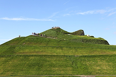 Northumberlandia, the world's largest human form sculpture, known as the Naked Lady of Cramlington, Northumberland, England, United Kingdom, Europe