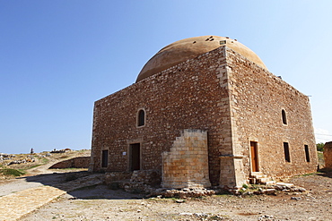 The Mosque of Sultan Ibrahim within the Fortezza, or castle, in Rethymnon, Crete, Greek Islands, Greece, Europe