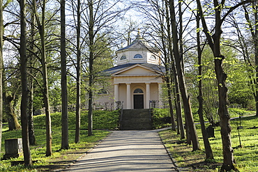 Ducal Vault (Fuerstengruft), holding graves of Goethe, Schiller and ducal family, UNESCO World Heritage Site, Weimar, Thuringia, Germany, Europe