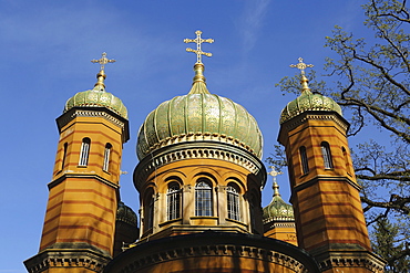 Russian Orthodox Chapel, built 1860 to 1862 for Grand Duchess Maria Palovna, in Weimar, Thuringia, Germany, Europe