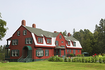 Roosevelt Cottage at Roosevelt Campobello International Park on Campobello Island in New Brunswick, Canada, North America