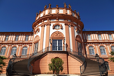 Biebrich Palace (Schloss Biebrich), built as a Baroque summer residence for the Duke of Nassau, in Wiesbaden, Hesse, Germany, Europe