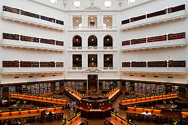 Main hall, State Library of Victoria, Melbourne, Victoria, Australia, Pacific