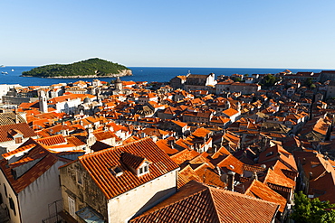 Old town view, Dubrovnik, UNESCO World Heritage Site, Dubrovnik-Neretva county, Croatia, Europe