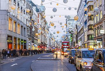 Christmas Lights, Oxford Street, West End, London, England, United Kingdom, Europe