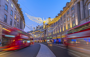 Christmas Lights, Regent Street, West End, London, England, United Kingdom, Europe