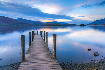 Ashness Jetty, Derwentwater, Keswick, Lake District National Park, Cumbria, England, United Kingdom, Europe