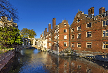 River Cam, St. John's College, Bridge of Sighs, Cambridge, Cambridgeshire, England, United Kingdom, Europe