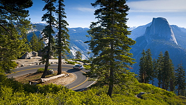 Half Dome from Glacier Point, Yosemite National Park, UNESCO World Heritage Site, California, United States of America, North America