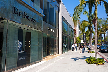 Rodeo Drive, Beverley Hills, Los Angeles, California, United States of America, North America