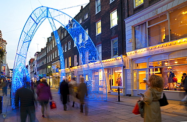 Christmas lights, South Molton Street, London, England, United Kingdom, Europe