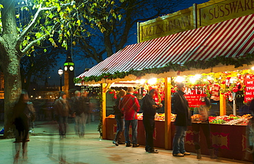 Christmas Market, The Southbank, London, England, United Kingdom, Europe