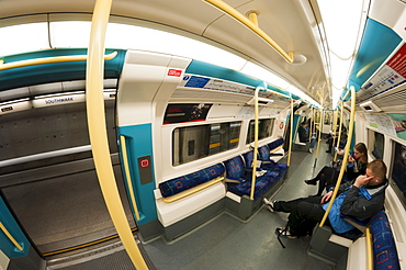 Jubilee Line train at Southwark Station, London, England, United Kingdom, Europe