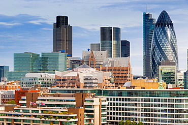 The City of London from City Hall, London, England, United Kingdom, Europe