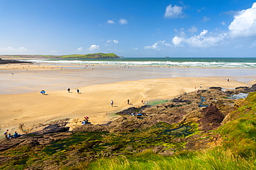 Polzeath Beach, Cornwall, England, United Kingdom, Europe